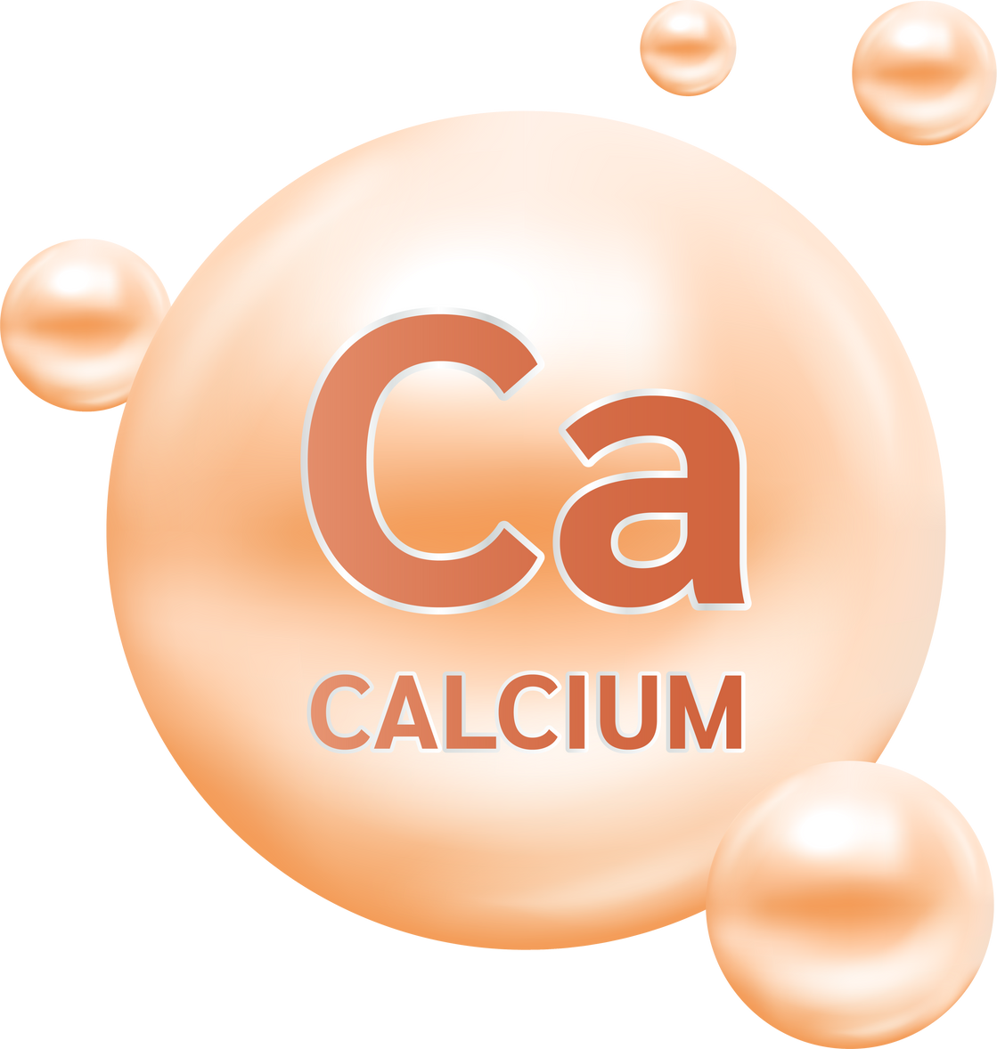 Icon 3D. Minerals Calcium and Vitamin for health. Medical and dietary supplement health care concept.